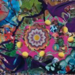 Collage papier "Un Deux Trois Soleil" – œuvre artistique de Giwhizart