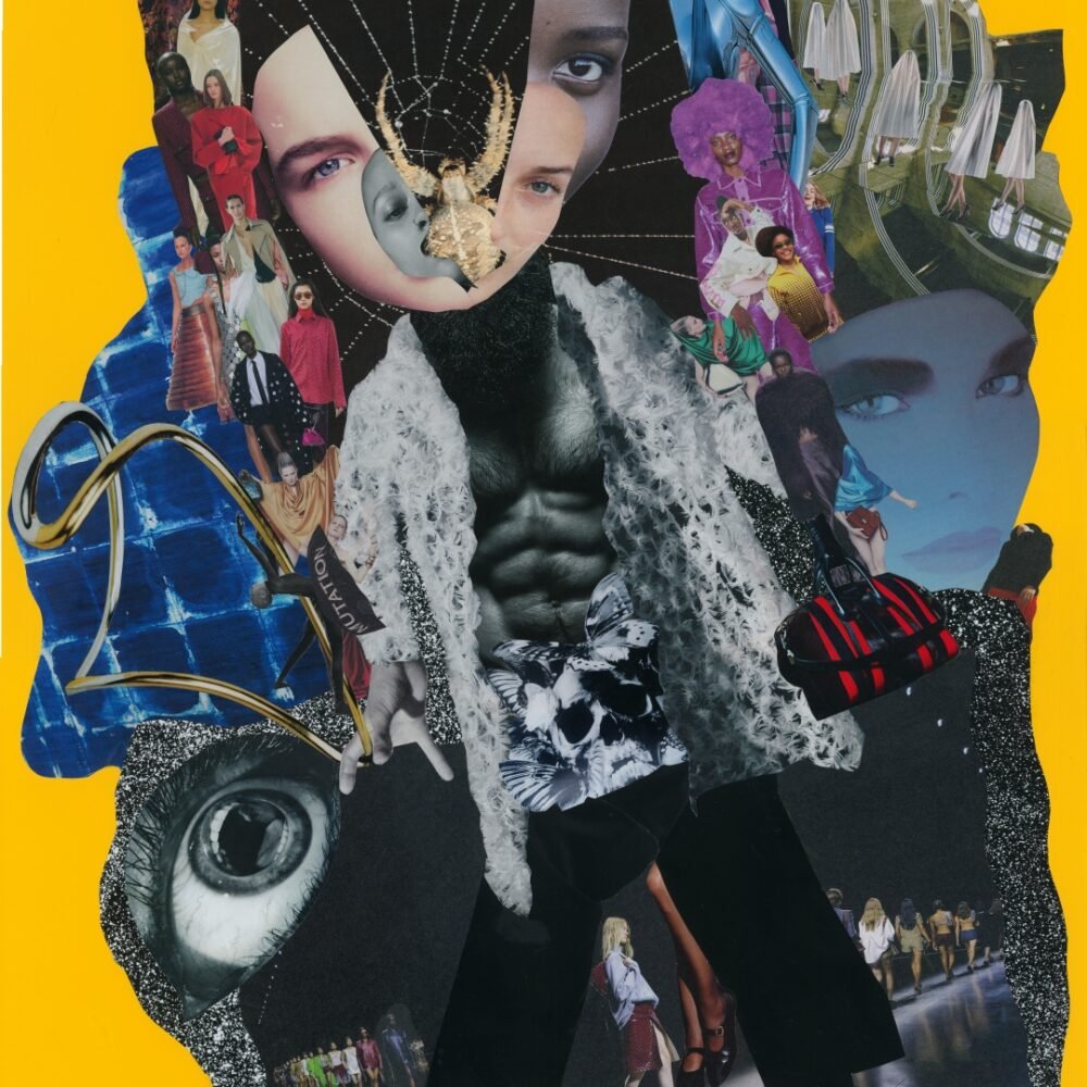 Fashion Quick – collage papier artistique de Giwhizart inspiré de l’univers de la mode et de l’image contemporaine.
