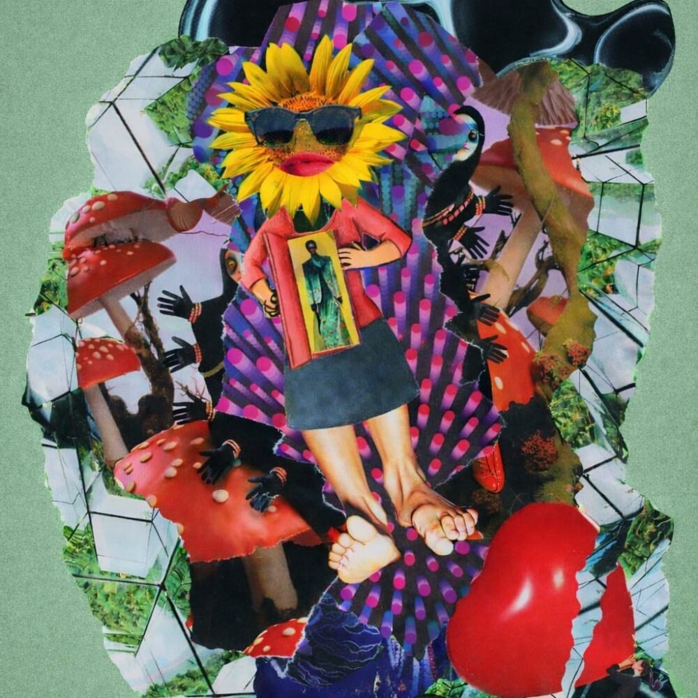 Collage papier "Fashion Still" Oeuvre artistique de Giwhizart